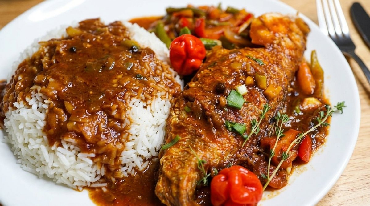 Brown Stew Fish